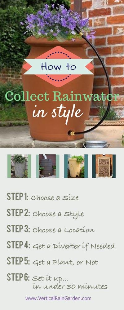 How to Collect Rainwater in Style