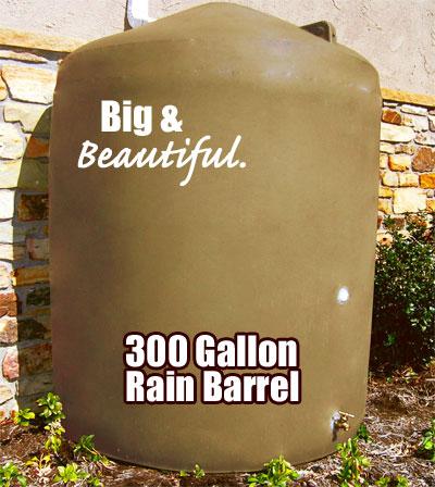 300 Gallon Large Rain Barrels