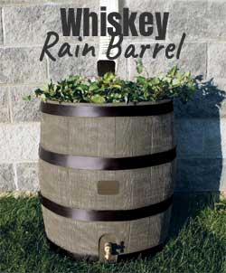Faux Whiskey Rain Barrel