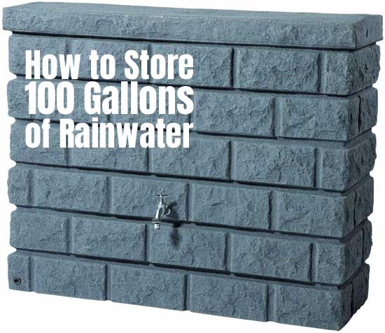 How to Store 100 Gallons of Rainwater in a Brick Wall Rain Barrel