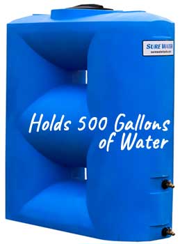 SureWater Emergency Storage Tank Holds 500 Gallons of Potable Water