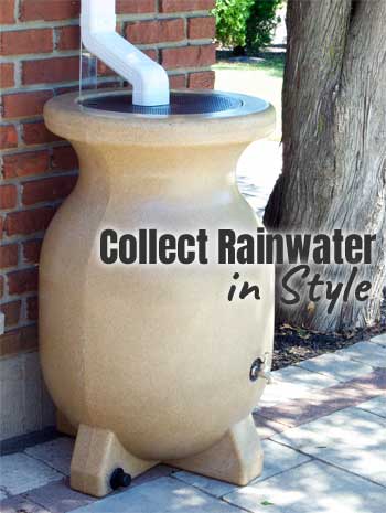Kyoto Rain Barrel for Collecting Rainwater in Style