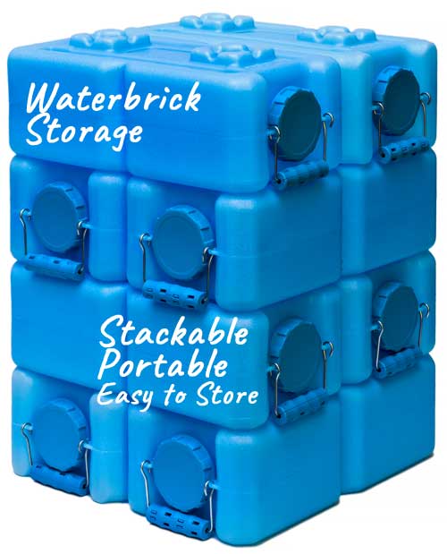Waterbrick Storage - Portable, Stackable, Easy to Store